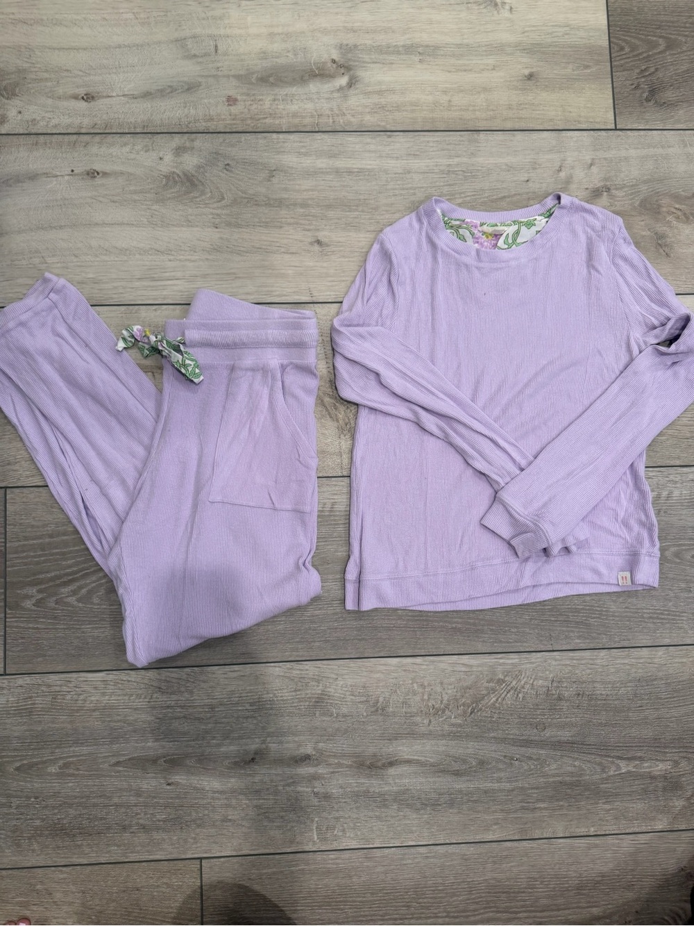 Roller Rabbit Lavender Long-Sleeve Pajama Set